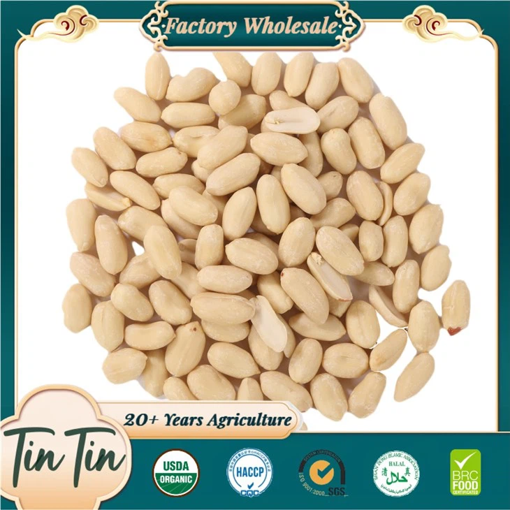 Fremragende kvalitet og sunde blancherede jordnøddekerner